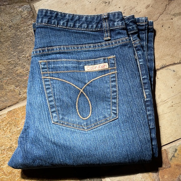 Calvin Klein Flare Leg Jeans Size 10 - Picture 11 of 12